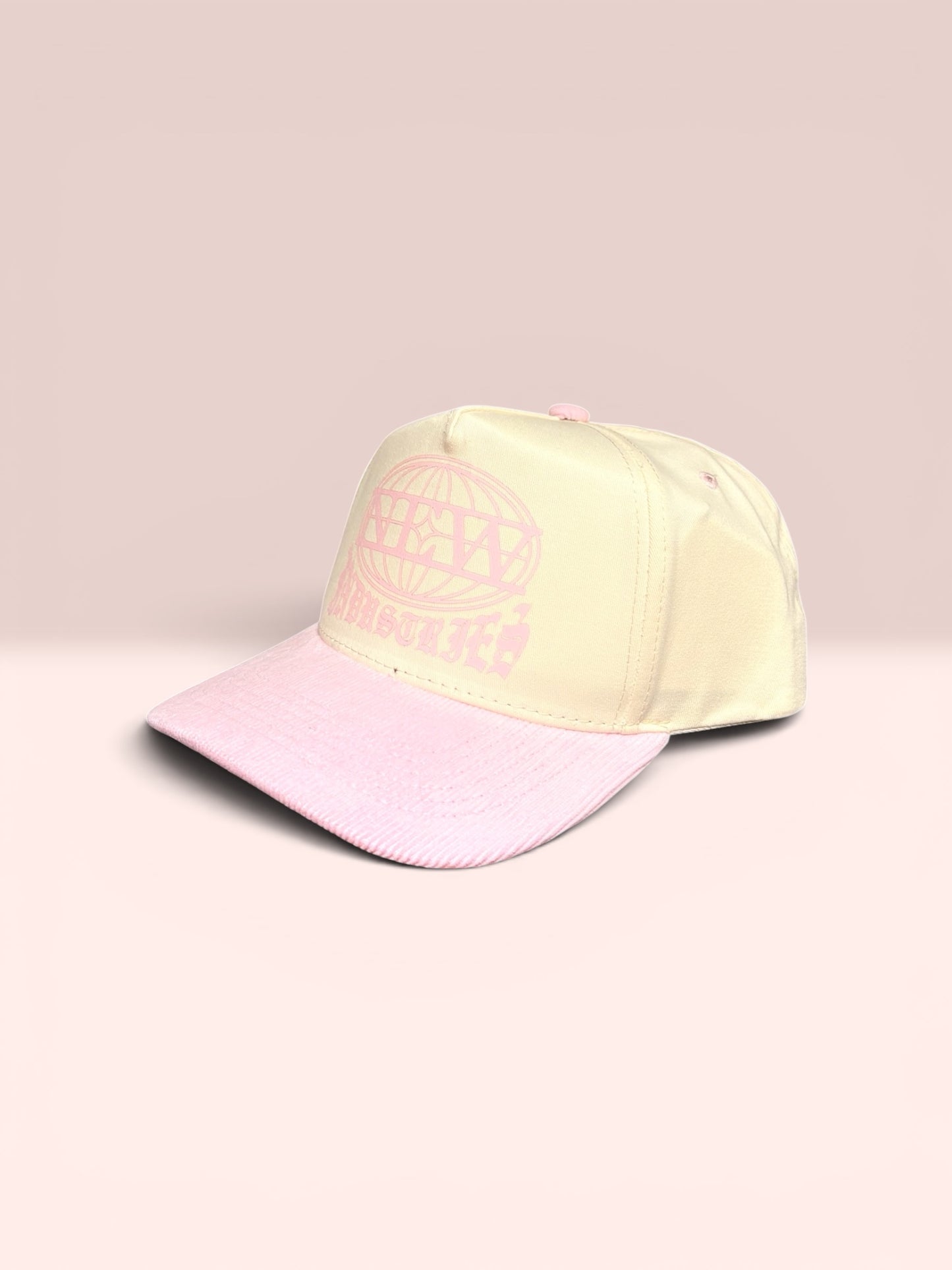 Globe series hat (Pink Champagne)